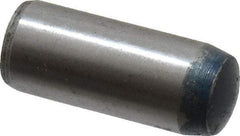 Metric Blue - 8mm Diam x 20mm Pin Length Alloy Steel Pull Out Dowel Pin - 1 Beveled & 1 Threaded End - Americas Industrial Supply