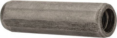 Metric Blue - 8mm Diam x 30mm Pin Length Alloy Steel Pull Out Dowel Pin - 1 Beveled & 1 Threaded End - Americas Industrial Supply