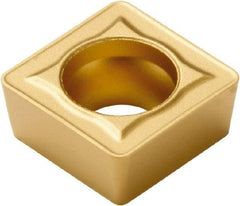 Seco - SCMT32.51 F2 Grade TP40 Carbide Turning Insert - TiC/TiCN/TiN Finish, 90° Square, 3/8" Inscr Circle, 5/32" Thick, 1/64" Corner Radius - Americas Industrial Supply