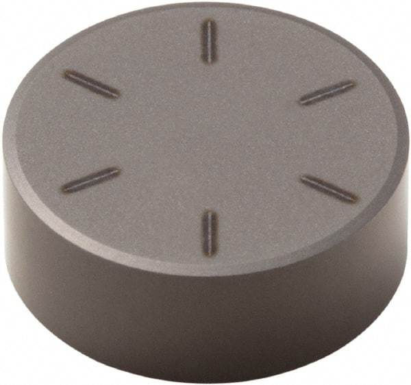 Seco - RNMN32 Grade CBN300 PCBN Turning Insert - Uncoated, Round, 3/8" Inscr Circle, 1/8" Thick - Americas Industrial Supply