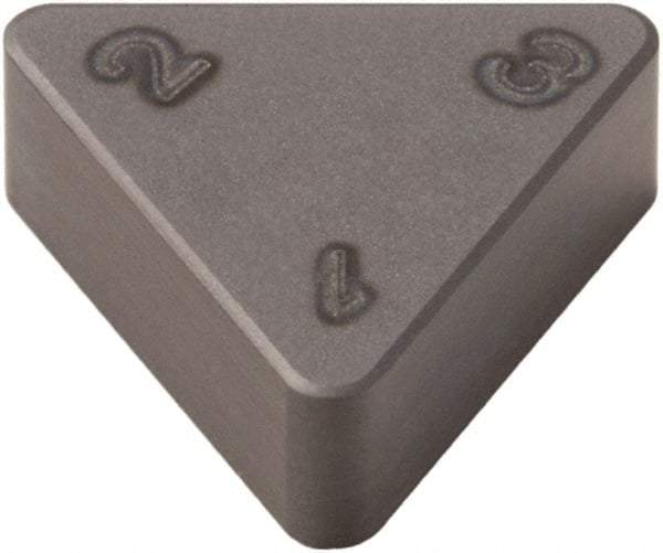 Seco - TNMN333 Grade CBN300 PCBN Turning Insert - Uncoated, 60° Triangle, 3/8" Inscr Circle, 3/16" Thick, 3/64" Corner Radius - Americas Industrial Supply