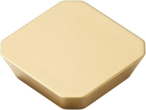 Seco - SEKN1504 M18 Grade F40M Carbide Milling Insert - TiAlN/TiN Finish, 0.187" Thick, 5/8" Inscribed Circle - Americas Industrial Supply
