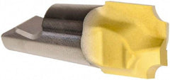 Seco - MM12 MD05 Grade T60M Carbide Concave Radius Milling Tip Insert - TiAlN/TiN Finish, 2 Flutes, 0.472" Cutting Diam, 0.421" Depth of Cut, 0.482" Extension, 0.079" Cnr Rad - Americas Industrial Supply