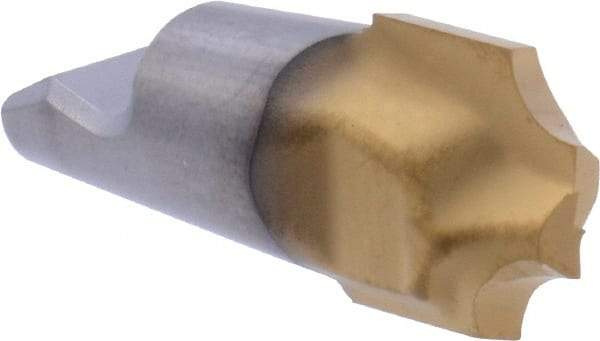 Seco - MM12 MD05 Grade T60M Carbide Concave Radius Milling Tip Insert - TiAlN/TiN Finish, 2 Flutes, 0.472" Cutting Diam, 0.417" Depth of Cut, 0.48" Extension, 0.118" Cnr Rad - Americas Industrial Supply