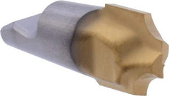 Seco - MM12 MD05 Grade T60M Carbide Concave Radius Milling Tip Insert - TiAlN/TiN Finish, 2 Flutes, 0.472" Cutting Diam, 0.417" Depth of Cut, 0.48" Extension, 0.118" Cnr Rad - Americas Industrial Supply