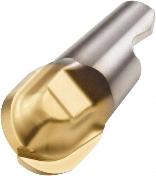 Seco - MM16 M07 Grade T60M Carbide End Milling Tip Insert - TiAlN/TiN Finish, 2 Flutes, 3/4" Cutting Diam, 0.796" Depth of Cut, 0.871" Extension, 3/8" Cnr Rad - Americas Industrial Supply