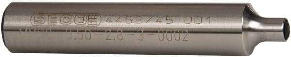 Seco - Minimaster 1/2" 90° Shank Milling Tip Insert Holder & Shank - 0.224" Neck Diam, 2.76" OAL, MM06 Tool Holder - Americas Industrial Supply