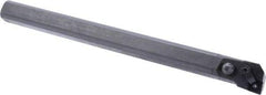 Seco - 1.28" Min Bore Diam, 12" OAL, 1" Shank Diam, MCLN Indexable Boring Bar - CNMG 432 Insert, Pin & Clamp Holding Method - Americas Industrial Supply
