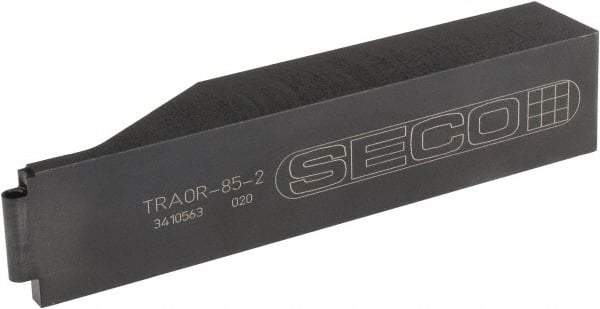 Seco - TRAO, Right Hand Cut, 1-1/4" Shank Height x 1" Shank Width, Neutral Rake Indexable Turning Toolholder - 6" OAL, RCGS Insert Compatibility, Series Multi-Directional Turning (MDT) - Americas Industrial Supply