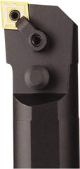 Seco - 1.53" Min Bore Diam, 14" OAL, 1-1/4" Shank Diam, A-MCLN Indexable Boring Bar - CNMG 432 Insert, Pin & Clamp Holding Method - Americas Industrial Supply