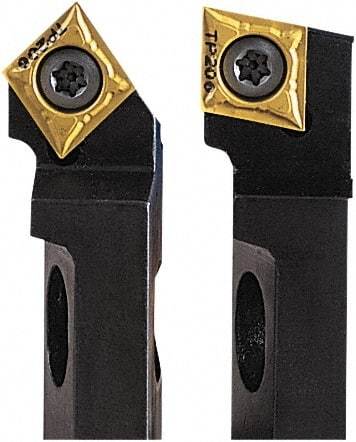 Seco - Left Hand, SCGC Toolholder Compatibility, CC.. Insert Compatibility, Indexable Turning Cartridge - Screw Holding Method, 55mm OAL x 20mm OAH - Americas Industrial Supply