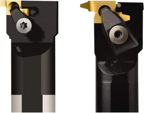 Seco - CN, Internal, Left Hand, 4.2mm Max Depth of Cut, 3 to 4.2mm Groove Width, Indexable Grooving Tool Holder - 14NL Insert Compatibility, 18mm Shank Height, 19.99mm Shank Width, 170mm OAL, Through Coolant - Americas Industrial Supply