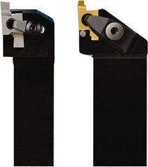 Seco - CE, External, Right Hand, 2.65mm Max Depth of Cut, 1.15 to 2.65mm Groove Width, Indexable Grooving Tool Holder - 10ER Insert Compatibility, 19.99mm Shank Height, 19.99mm Shank Width, 125.02mm OAL - Americas Industrial Supply