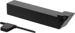 Seco - SDJC, Right Hand Cut, 93° Lead Angle, 1" Shank Height x 1" Shank Width, Neutral Rake Indexable Turning Toolholder - 6" OAL, DCMT 32.52 Insert Compatibility, Series Multi-Directional Turning (MDT) - Americas Industrial Supply