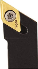 Seco - SDJC, Left Hand Cut, 93° Lead Angle, 1" Shank Height x 1" Shank Width, Neutral Rake Indexable Turning Toolholder - 6" OAL, DCMT 32.52 Insert Compatibility, Series Multi-Directional Turning (MDT) - Americas Industrial Supply