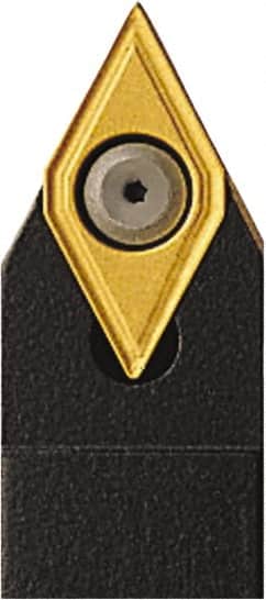 Seco - SDPC, Neutral Cut, 62.5° Lead Angle, 1" Shank Height x 1" Shank Width, Neutral Rake Indexable Turning Toolholder - 6" OAL, DCMT 32.52 Insert Compatibility, Series Multi-Directional Turning (MDT) - Americas Industrial Supply