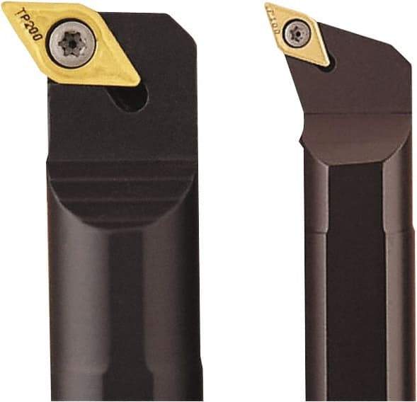 Seco - 0.78" Min Bore Diam, 8" OAL, 12.7mm Shank Diam, S-SDQC Indexable Boring Bar - DCMT 21.5.. Insert, Screw Holding Method - Americas Industrial Supply