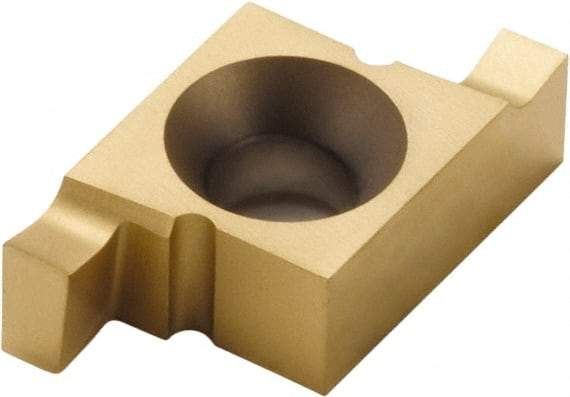 Seco - 143214NR FG Grade CP500, 3.2mm Cutting Width Carbide Grooving Insert - 3.2mm Max Depth of Cut, Right Hand, TiAlN/TiN Finish - Americas Industrial Supply
