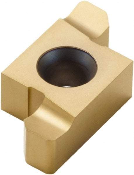 Seco - 101010ER Grade CP500, 2mm Cutting Width Carbide Grooving Insert - Right Hand, 0.5mm Corner Radius, TiAlN/TiN Finish - Americas Industrial Supply