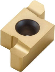 Seco - 101010ER Grade CP500, 2mm Cutting Width Carbide Grooving Insert - Right Hand, 0.5mm Corner Radius, TiAlN/TiN Finish - Americas Industrial Supply