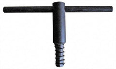 Gibraltar - 16" Chuck Diam Compatibility, Lathe Chuck Key - Compatible with 3-Jaw Chucks, Self Ejecting, 5.12" Body Length, 0.6693" Actual Key Square Size - Americas Industrial Supply