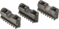 Gibraltar - 5" Max Chuck Diam Compatibility, Steel Tongue & Groove Hard Lathe Master Jaws - 5" Min Chuck Diam Compatibility - Americas Industrial Supply