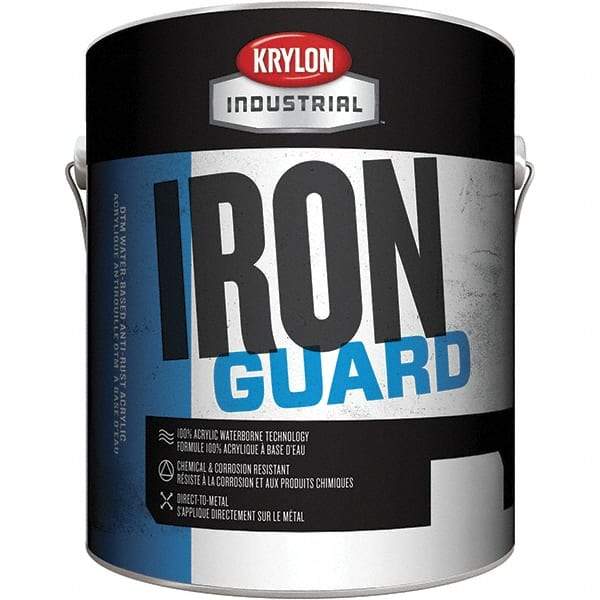 Krylon - 1 Gal Light Machine Gray Flat Finish Acrylic Enamel Paint - Exterior - Americas Industrial Supply