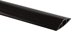 Hubbell Wiring Device-Kellems - 1 Channel, 5 Ft Long, 3/4" Max Compatible Cable Diam, Black PVC On Floor Cable Cover - 3-1/4" Overall Width x 27.9mm Overall Height, 30.7mm Channel Width x 3/4" Channel Height - Americas Industrial Supply