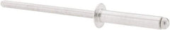 RivetKing - Size 48 Dome Head Aluminum Open End Blind Rivet - Aluminum Mandrel, 0.376" to 1/2" Grip, 1/4" Head Diam, 0.129" to 0.133" Hole Diam, 0.65" Length Under Head, 1/8" Body Diam - Americas Industrial Supply