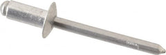 RivetKing - Size 64 Dome Head Aluminum Open End Blind Rivet - Aluminum Mandrel, 0.188" to 1/4" Grip, 3/8" Head Diam, 0.192" to 0.198" Hole Diam, 0.45" Length Under Head, 3/16" Body Diam - Americas Industrial Supply