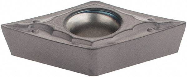 Iscar - DCMT3-0 PF Grade IC907 Carbide Turning Insert - 55° Diamond, 3/8" Inscr Circle, 5/32" Thick, 0.008" Corner Radius - Americas Industrial Supply