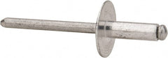 RivetKing - Size 66 Large Flange Dome Head Aluminum Open End Blind Rivet - Americas Industrial Supply