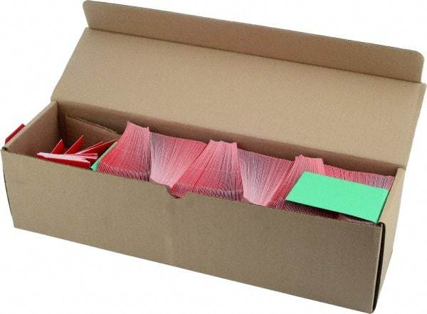 NMC - 2-1/8" High x 4-1/4" Long, Safety & Facility Blank Tag - 1 Side, Red Cardstock - Americas Industrial Supply