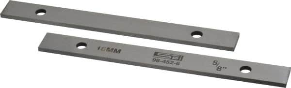 SPI - 6" Long x 5/8" High x 1/8" Thick, Steel Parallel - Sold as Matched Pair - Americas Industrial Supply