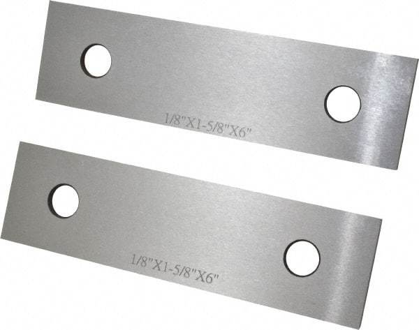 SPI - 6" Long x 1-5/8" High x 1/8" Thick, Steel Parallel - Sold as Matched Pair - Americas Industrial Supply