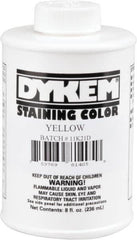 Dykem - 8 Ounce Yellow Staining Color - Brush in Cap Container - Americas Industrial Supply