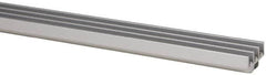 80/20 Inc. - 1 Panel, 0 to 48" Wide Door, Clear Anodized Aluminum Door Slide Track - 0.275" Door Thickness - Americas Industrial Supply