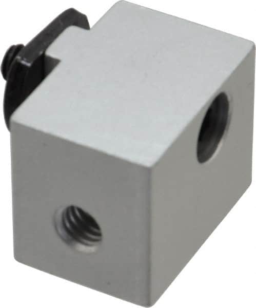 80/20 Inc. - 1" Wide, 0.88" High, Open Shelving Panel Mount Block - Aluminum, 1-1/4" Deep, Use with Series 15 - Americas Industrial Supply