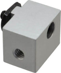 80/20 Inc. - 1" Wide, 0.88" High, Open Shelving Panel Mount Block - Aluminum, 1-1/4" Deep, Use with Series 15 - Americas Industrial Supply