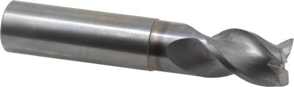 Niagara Cutter - 3/4", 3 Flute, Single End, Solid Carbide, 0.03" Corner Radius End Mill - 4" OAL, 40° Helix, Right Hand Flute, 1" LOC, Right Hand Cut, 1-7/8" Extended Reach - Americas Industrial Supply