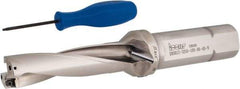 Iscar - 3-1/4" Max Drill Depth, 4xD, 13/16" Diam, Indexable Insert Drill - 1" Shank Diam, Whistle Notch Shank - Americas Industrial Supply