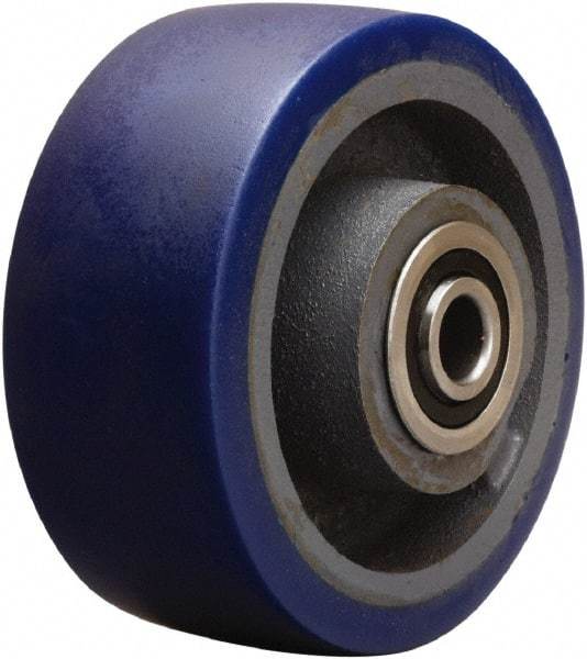 Hamilton - 6 Inch Diameter x 2-1/2 Inch Wide, Polyurethane on Cast Iron Caster Wheel - 1,300 Lb. Capacity, 3-1/4 Inch Hub Length, 1 Inch Axle Diameter, Tapered Roller Bearing - Americas Industrial Supply