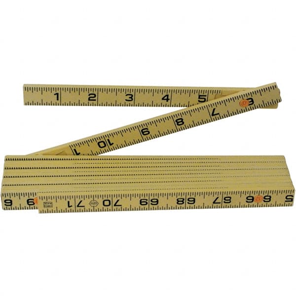 Wiha - Folding Rules Overall Length (Feet): 6.00 Graduation (Inch): 1/16 - Americas Industrial Supply