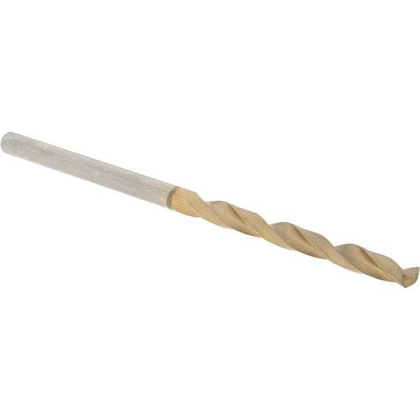 Guhring - #39 118° High Speed Steel Jobber Drill - TiN Finish, Right Hand Cut, Spiral Flute, Straight Shank, 57mm OAL, Standard Point - Americas Industrial Supply