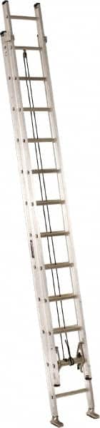 Louisville - 24' High, Type IA Rating, Aluminum Industrial Extension Ladder - Americas Industrial Supply