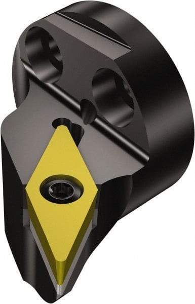 Sandvik Coromant - Left Hand Cut, Size 40, VBMT 332 Insert Compatiblity, Modular Turning & Profiling Cutting Unit Head - 27mm Ctr to Cutting Edge, 34mm Head Length, Through Coolant, Series CoroTurn 107 - Americas Industrial Supply