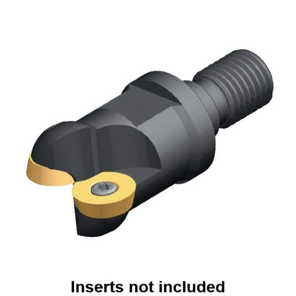 Kennametal - 32mm Cutting Diam, 1.2598" Max Depth of Cut, Modular Connection Indexable Copy End Mill - 2 Inserts, RD.. 1604.. Insert - Americas Industrial Supply