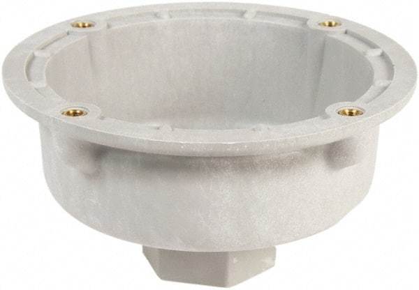 Edwards Signaling - 4-1/2 Inch Wide x 2-1/4 Inch High, Shock Resistant, Visual Signal Device Pipe Mount Attachment - For Use with 105 Series Flashing Beacon - Americas Industrial Supply