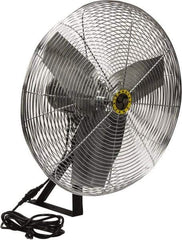 Airmaster - 24" Blade, 1/4 hp, 2,820, 4,020 & 5,220 CFM, Industrial Circulation Fan - Wall/Ceiling Mount, 115 Volts, 2 Speed - Americas Industrial Supply