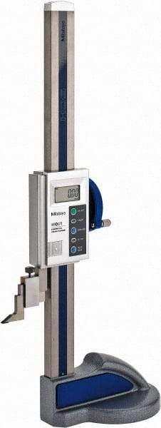 Mitutoyo - 12" Electronic Height Gage - 0.0005" Resolution, Accurate to 0.0015", LCD Display, SPC Data Output - Americas Industrial Supply